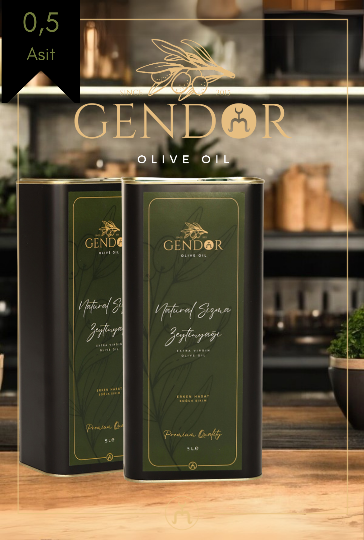 Natürel Sızma Filtresiz Zeytinyağı 4LT