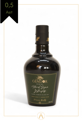 Hediyelik Natürel Sızma Filtresiz Zeytinyağı   500 ml - Özel tasarım hediye kutusuyla birlikte