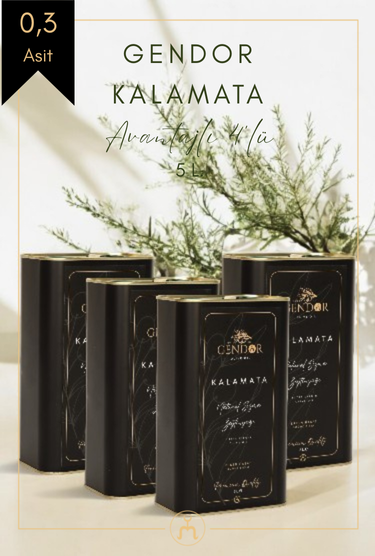Kalamata Erken (İLK) Hasat Natural Sızma Zeytinyağı 4*3L
