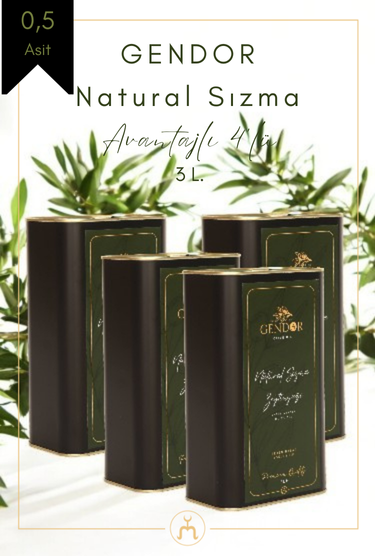 Natural Sızma Zeytinyağı 4*3L