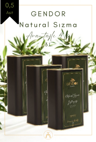 Natural Sızma Zeytinyağı 4*3L