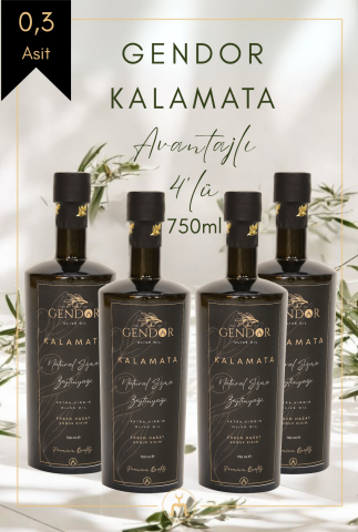 Kalamata Erken (İLK) Hasat Natürel Sızma Zeytinyağı 4*750ml