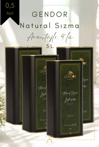Natürel Sızma Filtresiz Zeytinyağı 4*5L