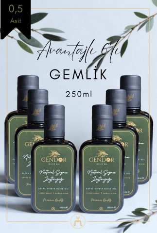 Natürel Sızma Filtresiz Zeytinyağı 6*250ml