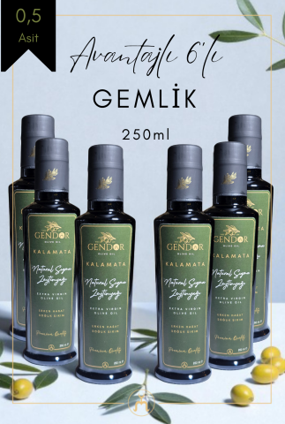 Natürel Sızma Filtresiz Zeytinyağı 6*250ml