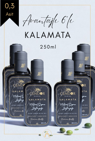 Kalamata Erken (İLK) Hasat Natürel Sızma Zeytinyağı 6*250ml
