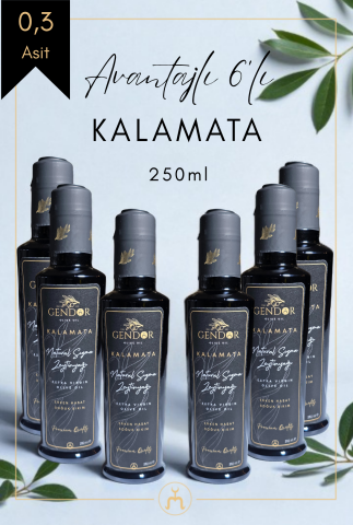 Kalamata Erken (İLK) Hasat Natürel Sızma Zeytinyağı 6*250ml