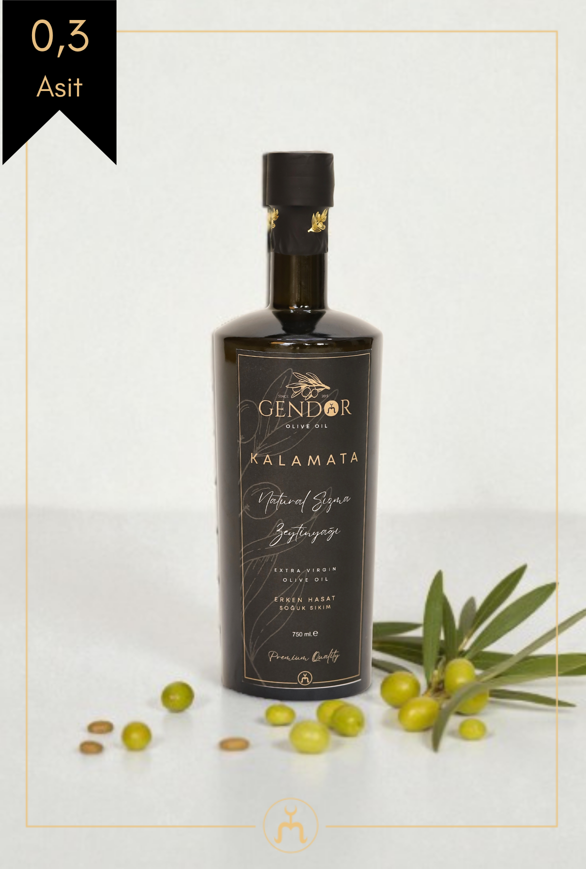 Kalamata Erken (İLK) Hasat Natürel Sızma Zeytinyağı 750ml