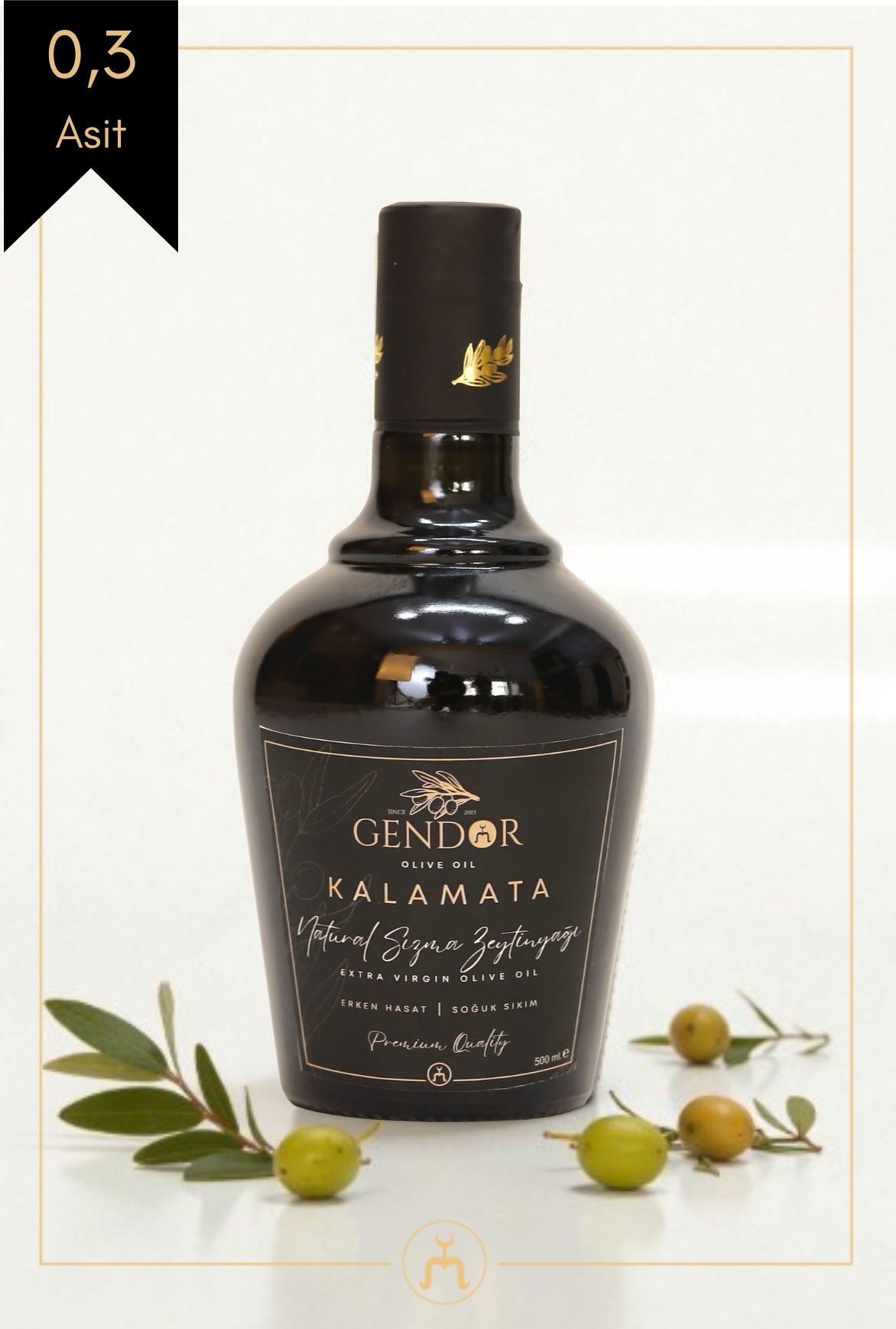 Kalamata Erken (İLK) Hasat Natürel Sızma Zeytinyağı 500ml